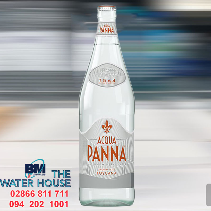 Thùng nước Acqua Panna 1L chai thủy tinh