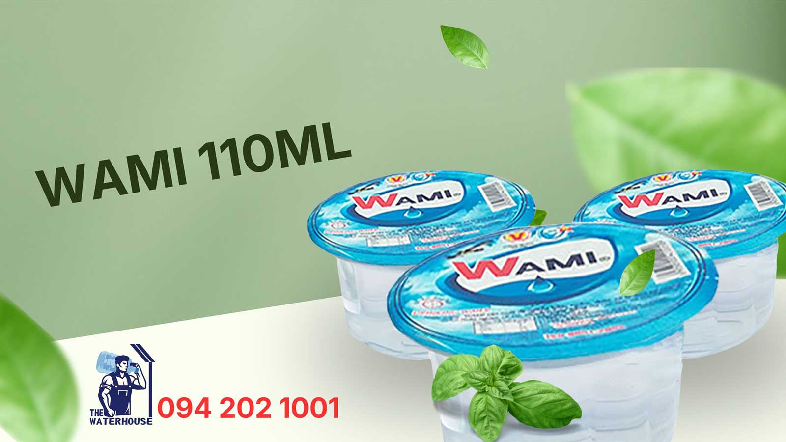 Nước suối ly Wami 110ml (Thùng 60 ly nhỏ gọn, tiết kiệm)