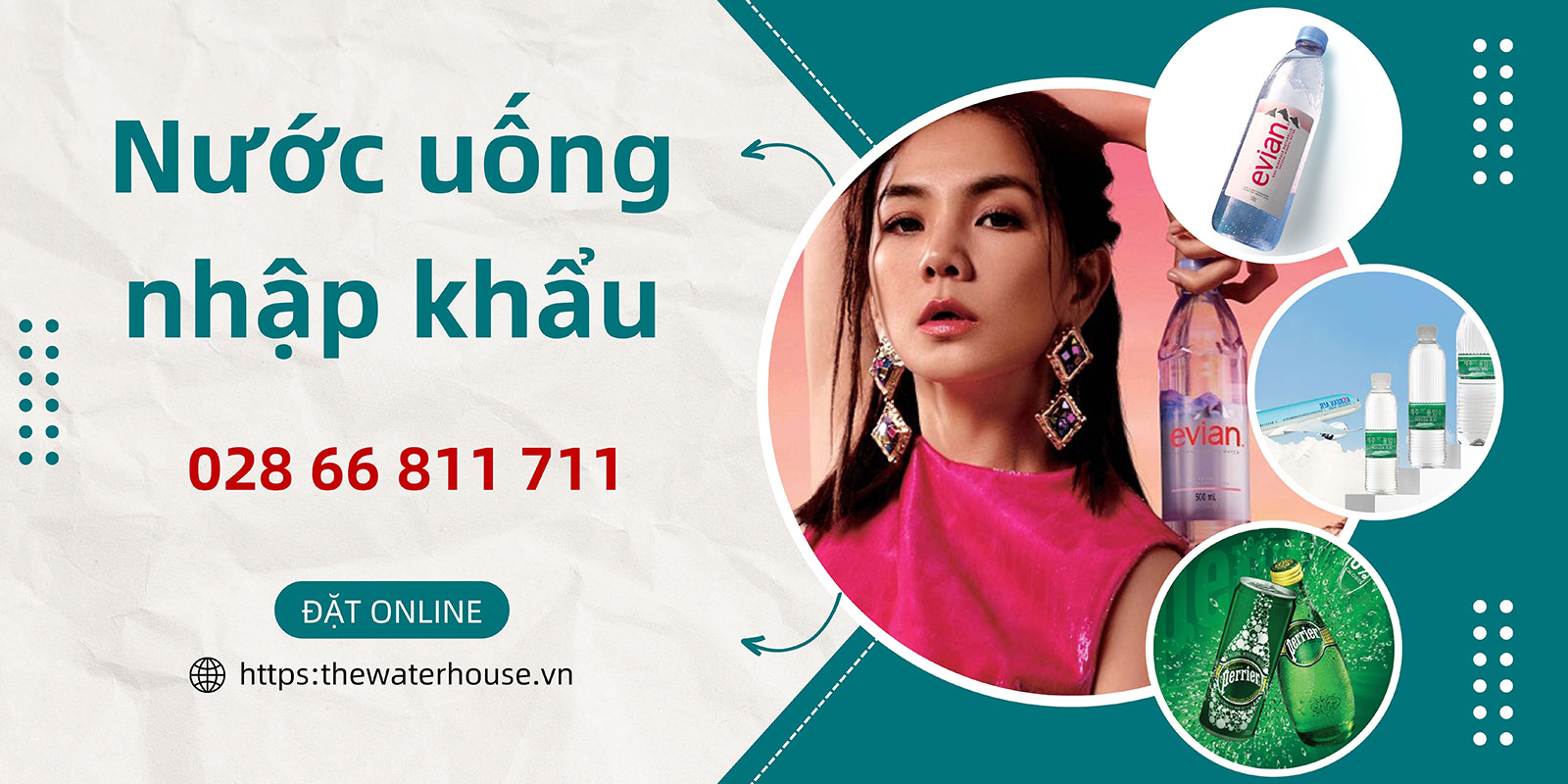 Nước uống đóng chai nhập khẩu