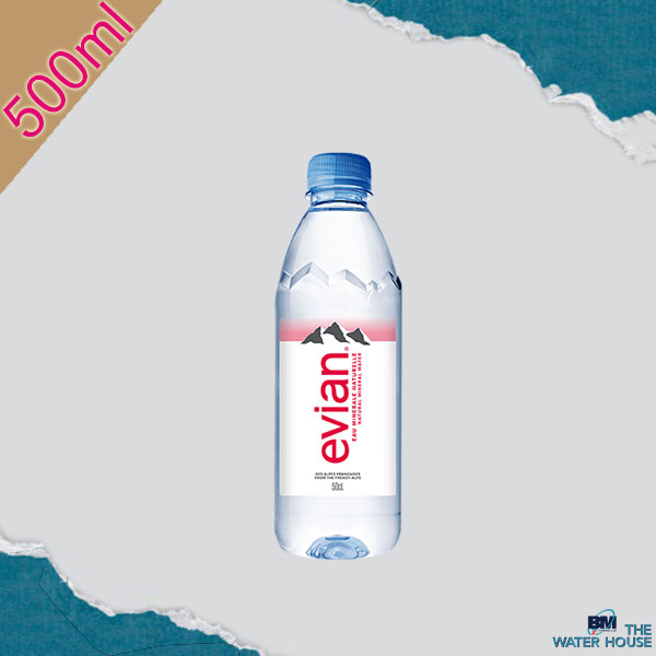 Thùng nước Evian 500ml (Thùng 24 chai) - Nước suối Evian 500ml