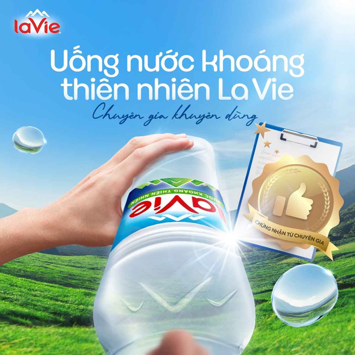 Bổ sung khoáng chất tự nhiên hiệu quả hơn với Lavie mỗi ngày