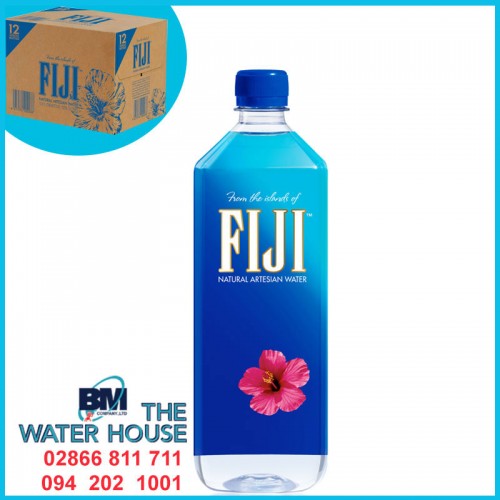 Thùng nước Fiji chai 1L (Thùng 12 chai)