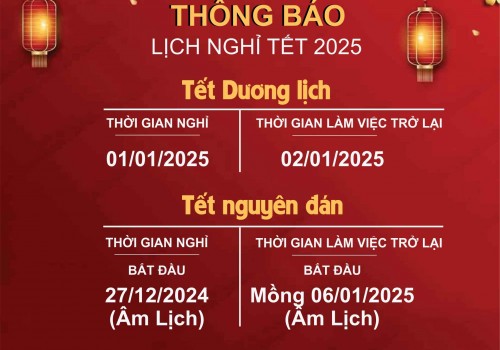 Thông báo nghỉ tết 2025