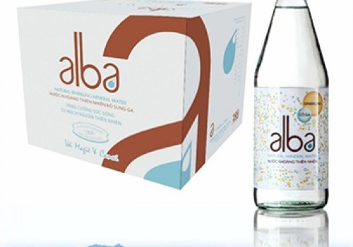 Thùng Nước Alba 750ml Có Ga Chai Thủy Tinh (Thùng 16 Chai)