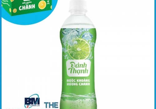 Thùng Nước Khoáng Đảnh Thạnh 460ml Chai Nhựa Có Ga Hương Vị Chanh (Thùng 24 Chai)
